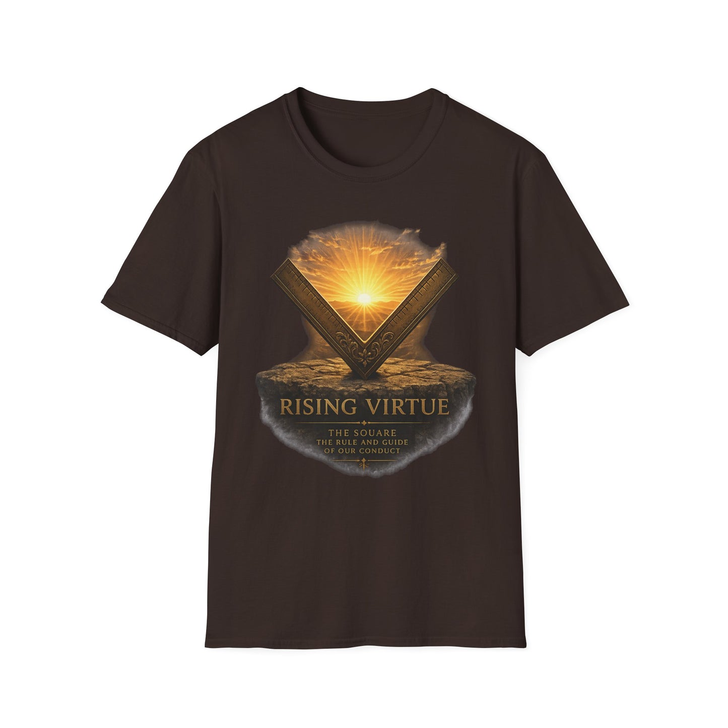 Rising Virtue – The Square Masonic T-Shirt