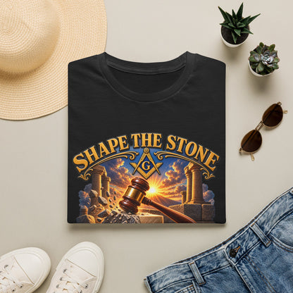 Shape the Stone – Common Gavel Masonic T-Shirt