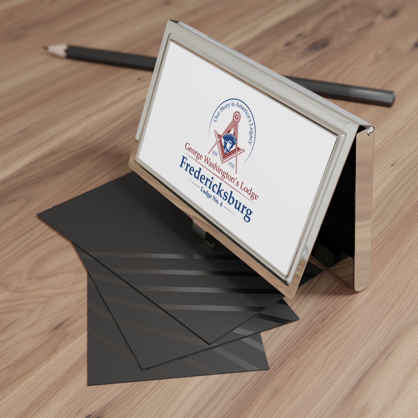 Fredericksburg George Washington's Lodge Business Card Holder