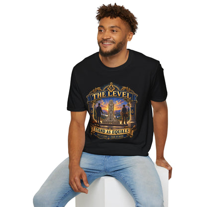 Stand as Equals – The Level Masonic T-Shirt
