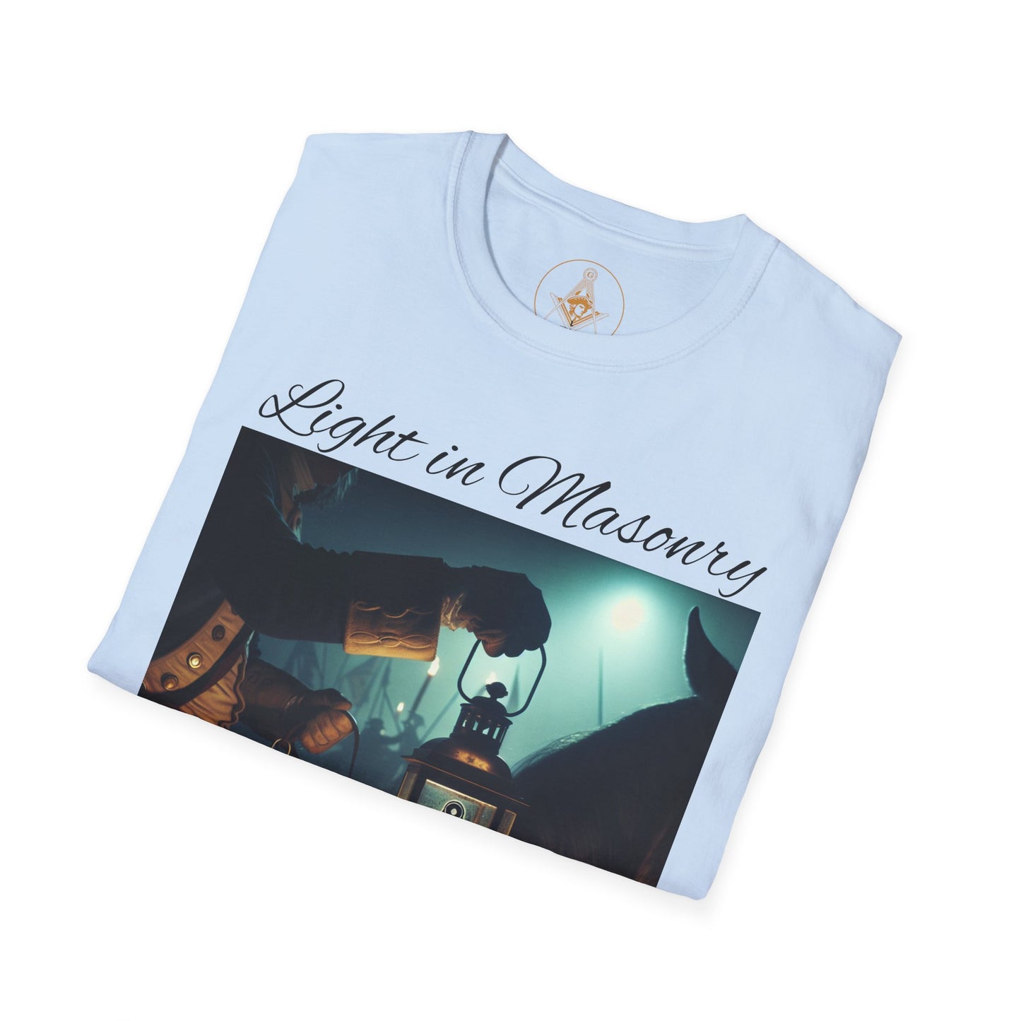 Light in Masonry Unisex Softstyle T-Shirt – Inspirational Lantern Design