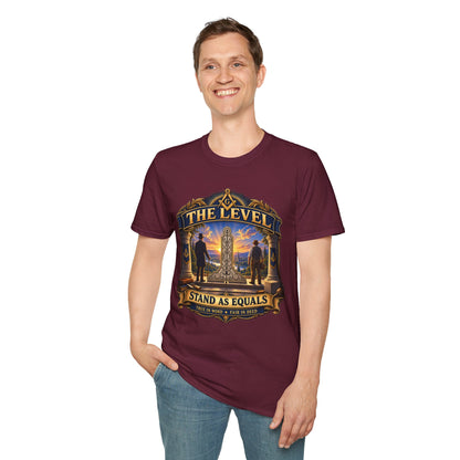 Stand as Equals – The Level Masonic T-Shirt