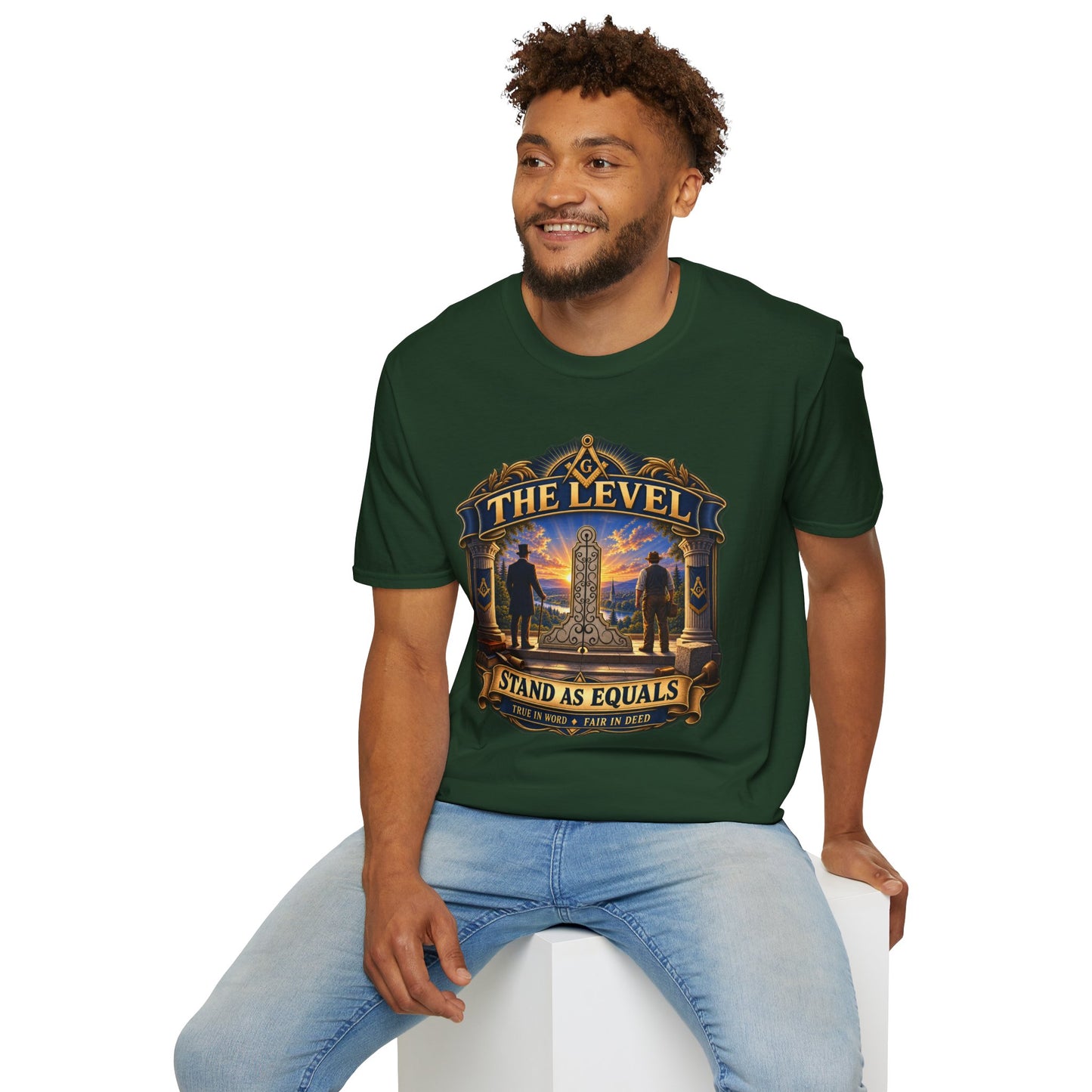Stand as Equals – The Level Masonic T-Shirt