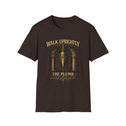 Walk Uprightly – The Plumb Masonic T-Shirt