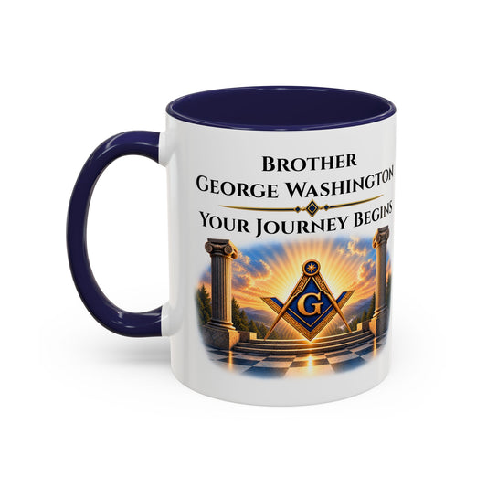 Personalized Masonic Journey Mug – Initiated, Passed & Raised Dates