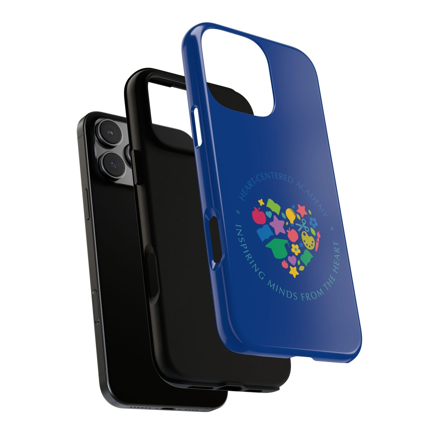Heart Center Academy Tough Cases: Inspiring Minds Phone Case, Teacher Gift, School Supplies, Everyday Use, Back to School, Unique Phone Accessories