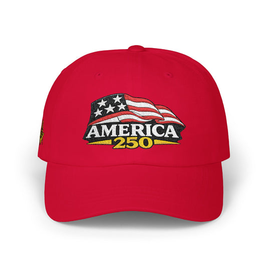 America 250 Patriotic Hat – Masonic Square & Compasses Embroidered Cap