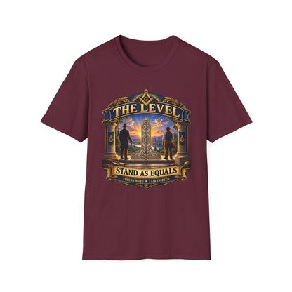 Stand as Equals – The Level Masonic T-Shirt