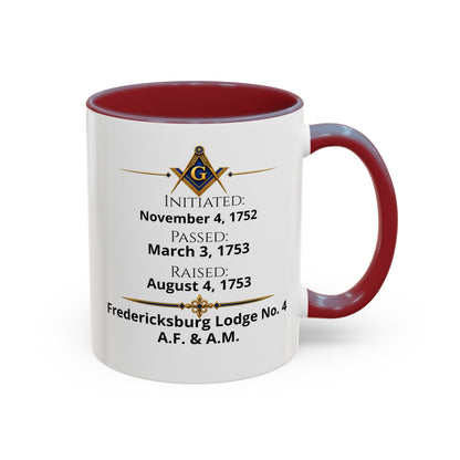 Personalized Masonic Journey Mug – Initiated, Passed & Raised Dates