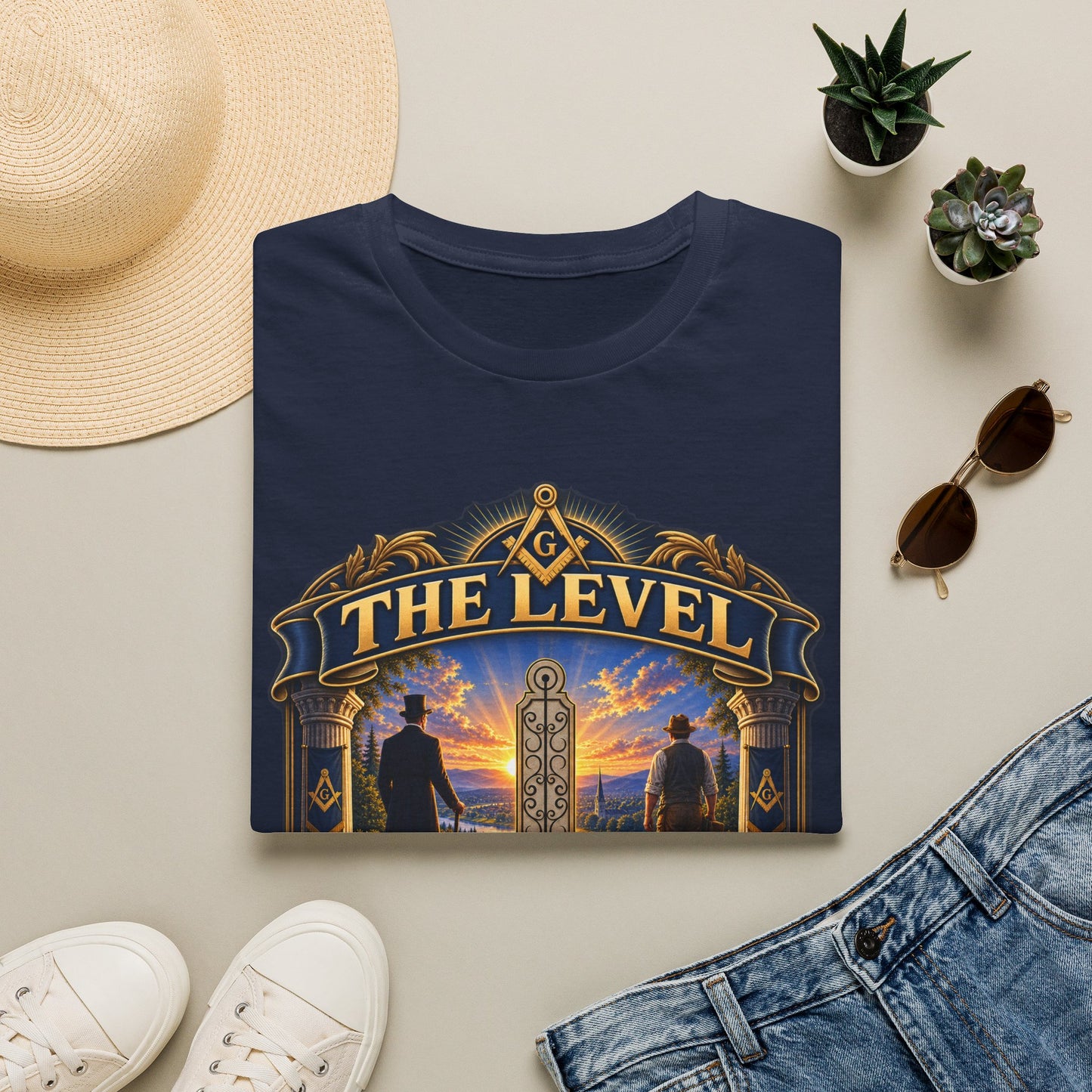 Stand as Equals – The Level Masonic T-Shirt