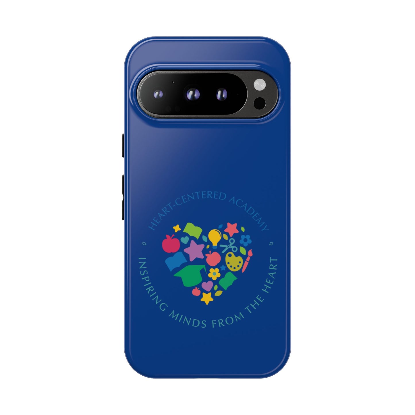 Heart Center Academy Tough Cases: Inspiring Minds Phone Case, Teacher Gift, School Supplies, Everyday Use, Back to School, Unique Phone Accessories