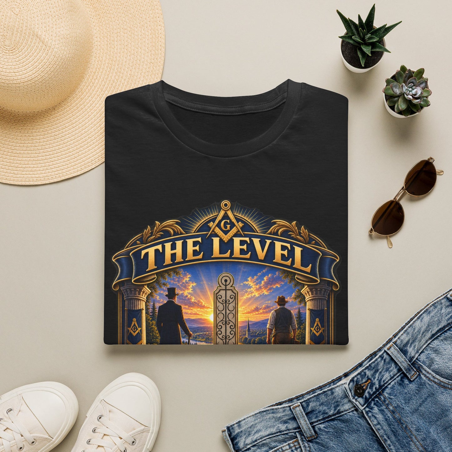 Stand as Equals – The Level Masonic T-Shirt