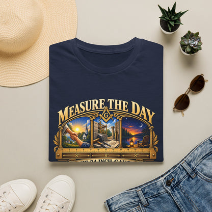 Measure the Day – 24-Inch Gauge Masonic T-Shirt