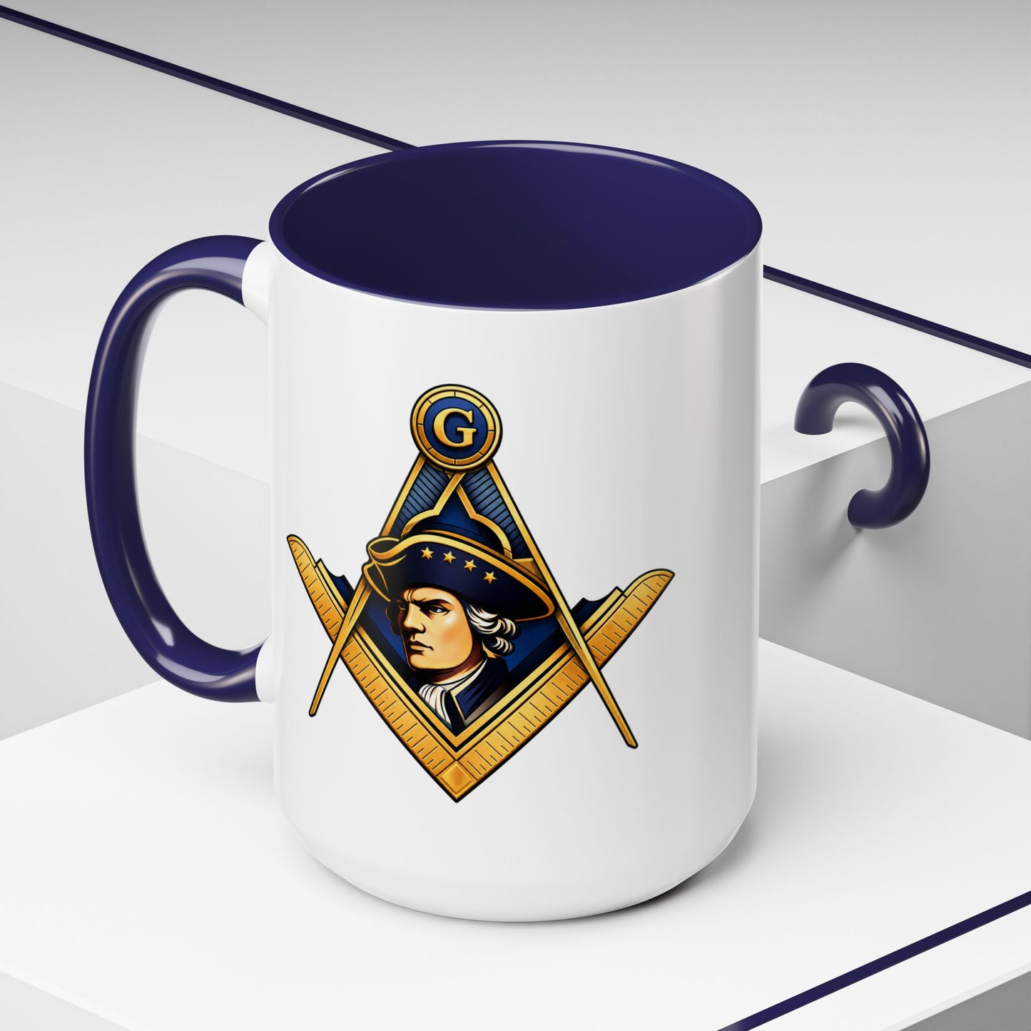 Patriot Mason Coffee Mug — Freemason Definition Accent Mug (11/15 oz)