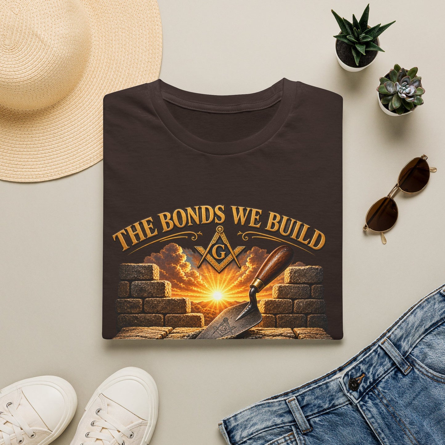 The Bonds We Build – The Trowel Masonic T-Shirt