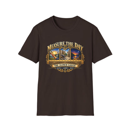 Measure the Day – 24-Inch Gauge Masonic T-Shirt