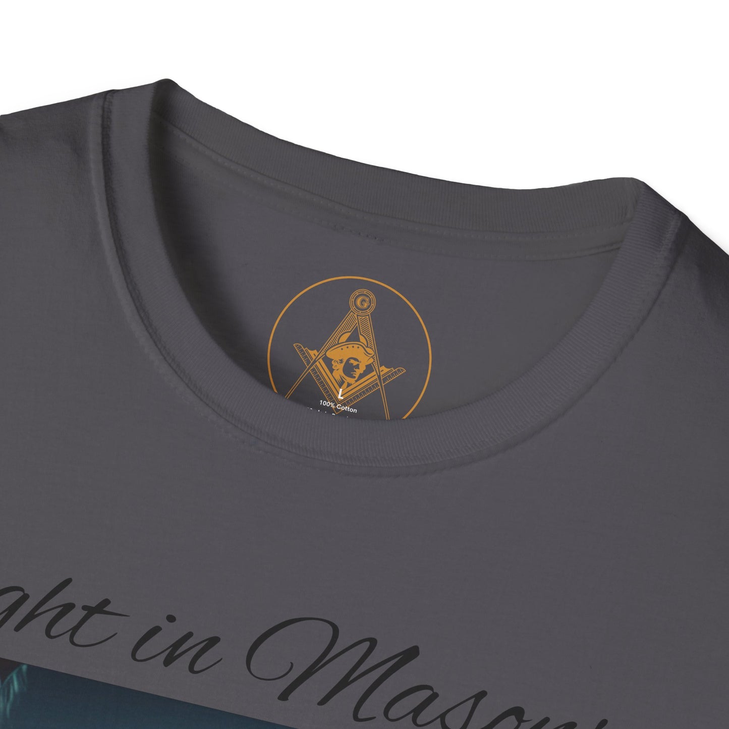Light in Masonry Unisex Softstyle T-Shirt – Inspirational Lantern Design