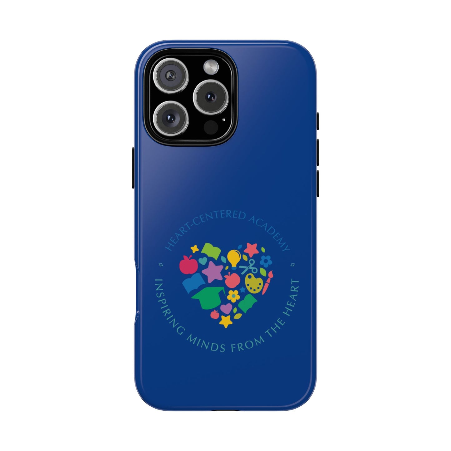 Heart Center Academy Tough Cases: Inspiring Minds Phone Case, Teacher Gift, School Supplies, Everyday Use, Back to School, Unique Phone Accessories