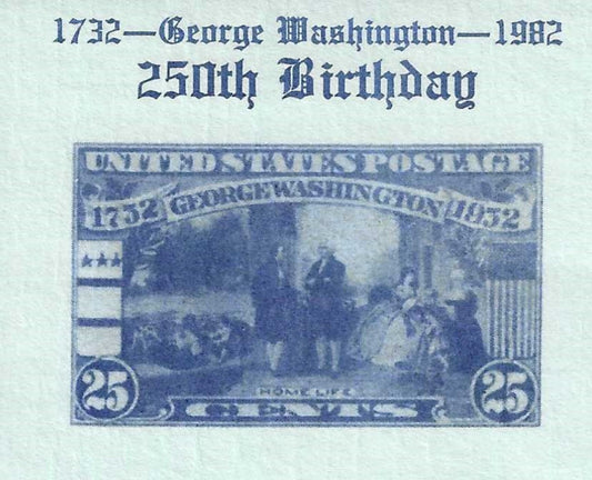 1982 George Washington – Louisiana Lodge No. 102 Founding Father Series – First Day Cover (Insert Included)