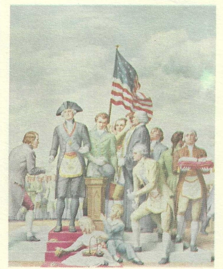 1982 George Washington First Day Cover – Scottish Rite 33° – Mount Vernon Postmark