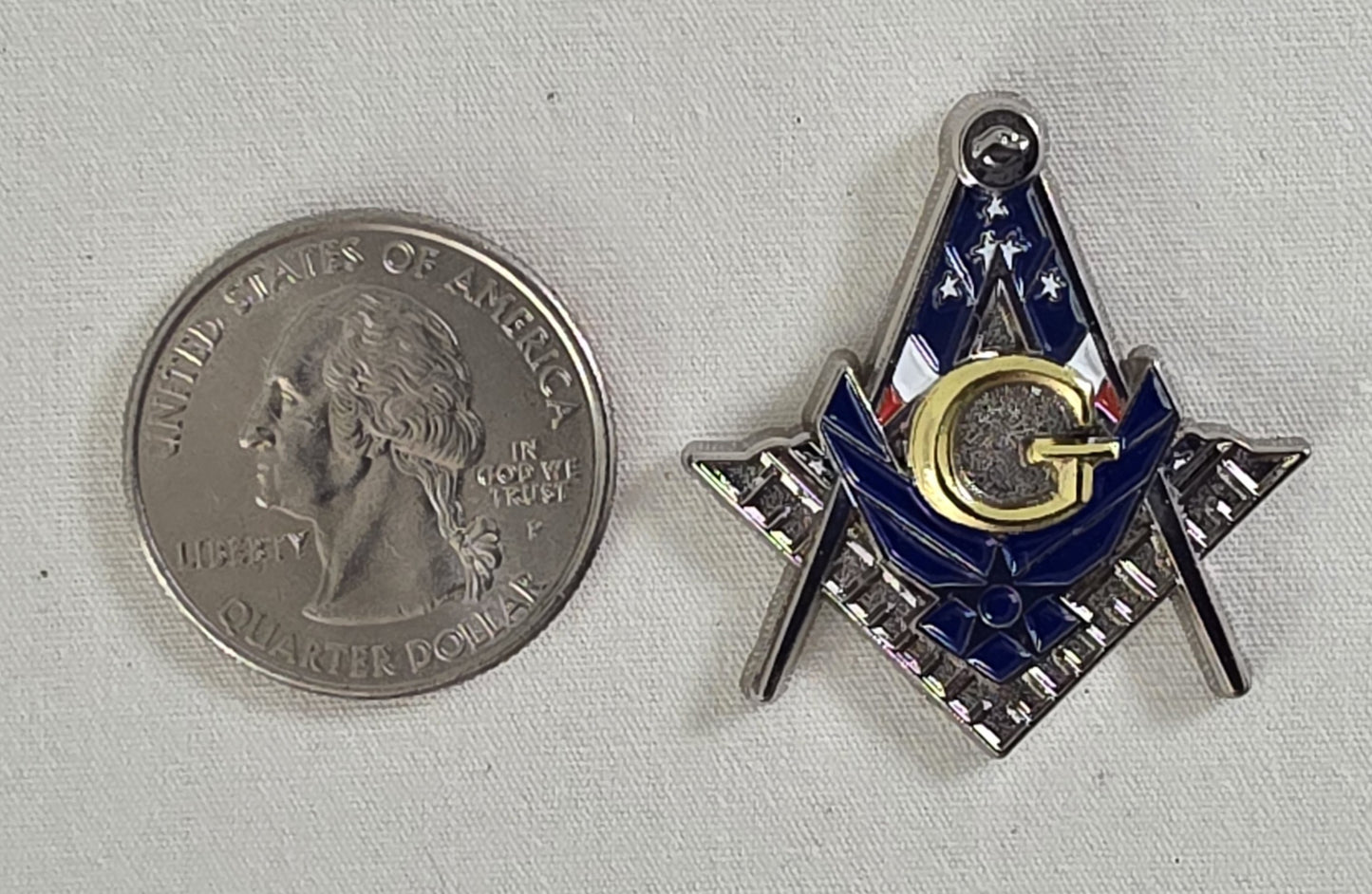 U.S. Air Force Masonic Pin & Patch Set