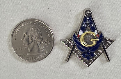U.S. Air Force Masonic Pin & Patch Set