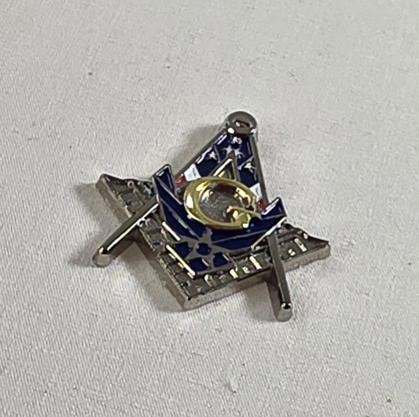 United States Air Force Masonic Pin – Square & Compasses – 1.25"