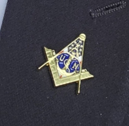 U.S. Navy Masonic Pin & Patch Set