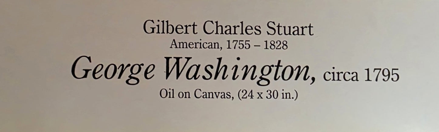 George Washington Portrait (circa 1795) – Gilbert Stuart Reproduction – From the Collection of Fredericksburg Lodge No. 4