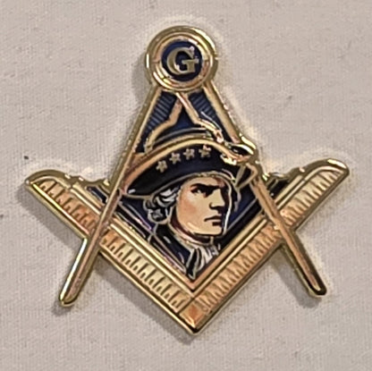 Patriot Mason Lapel Pin – Young George Washington Inspired
