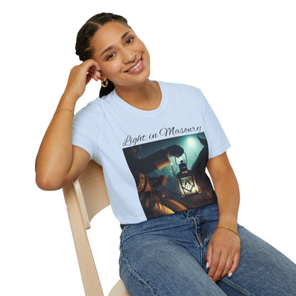 Light in Masonry Unisex Softstyle T-Shirt – Inspirational Lantern Design