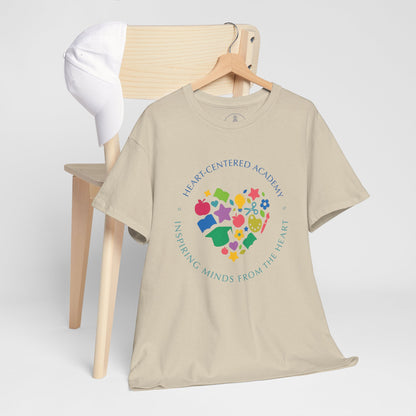 Heart-Centered National Empowering Minds Tee, Meaningful Gift, Unisex Cotton Shirt, Mindfulness Apparel, Inspirational Top
