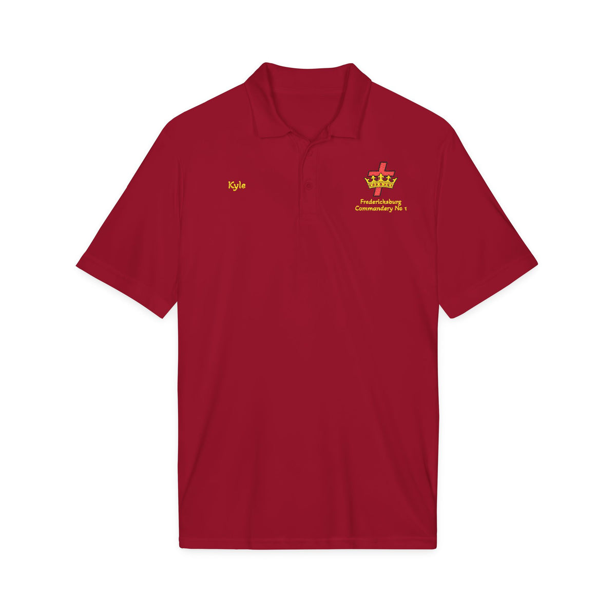 Personalized Knights Templar Polo – Cross & Crown Commandery Polo