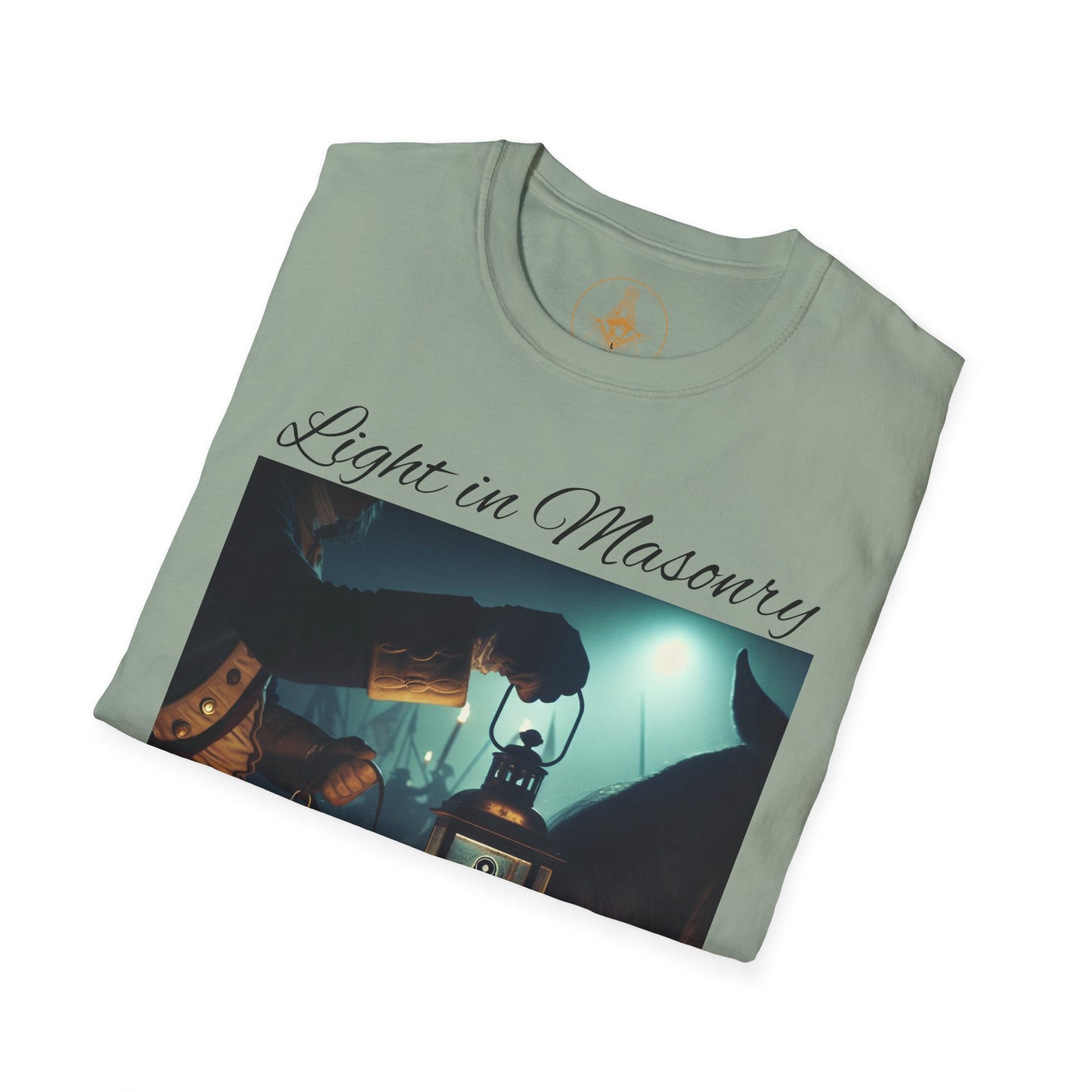 Light in Masonry Unisex Softstyle T-Shirt – Inspirational Lantern Design