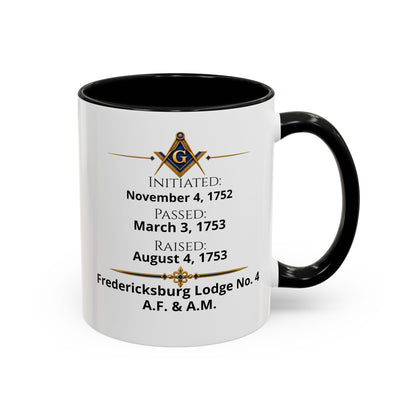 Personalized Masonic Journey Mug – Initiated, Passed & Raised Dates