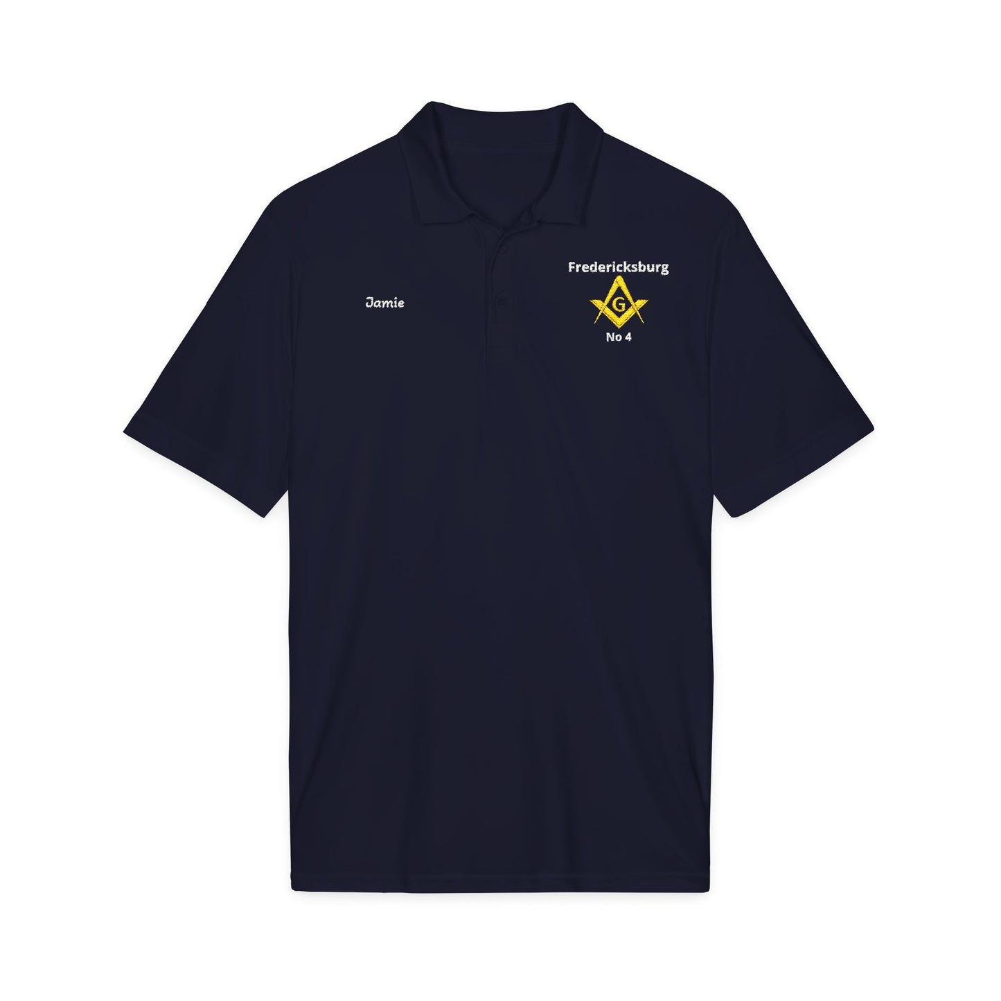 Personalized Masonic Lodge Performance Polo – Custom Name & Lodge