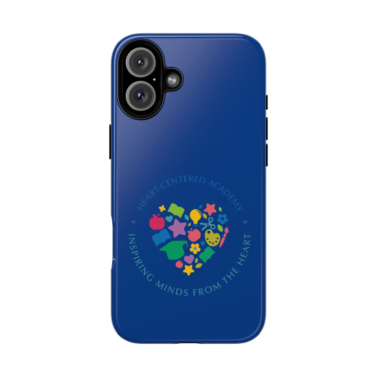 Heart Center Academy Tough Cases: Inspiring Minds Phone Case, Teacher Gift, School Supplies, Everyday Use, Back to School, Unique Phone Accessories