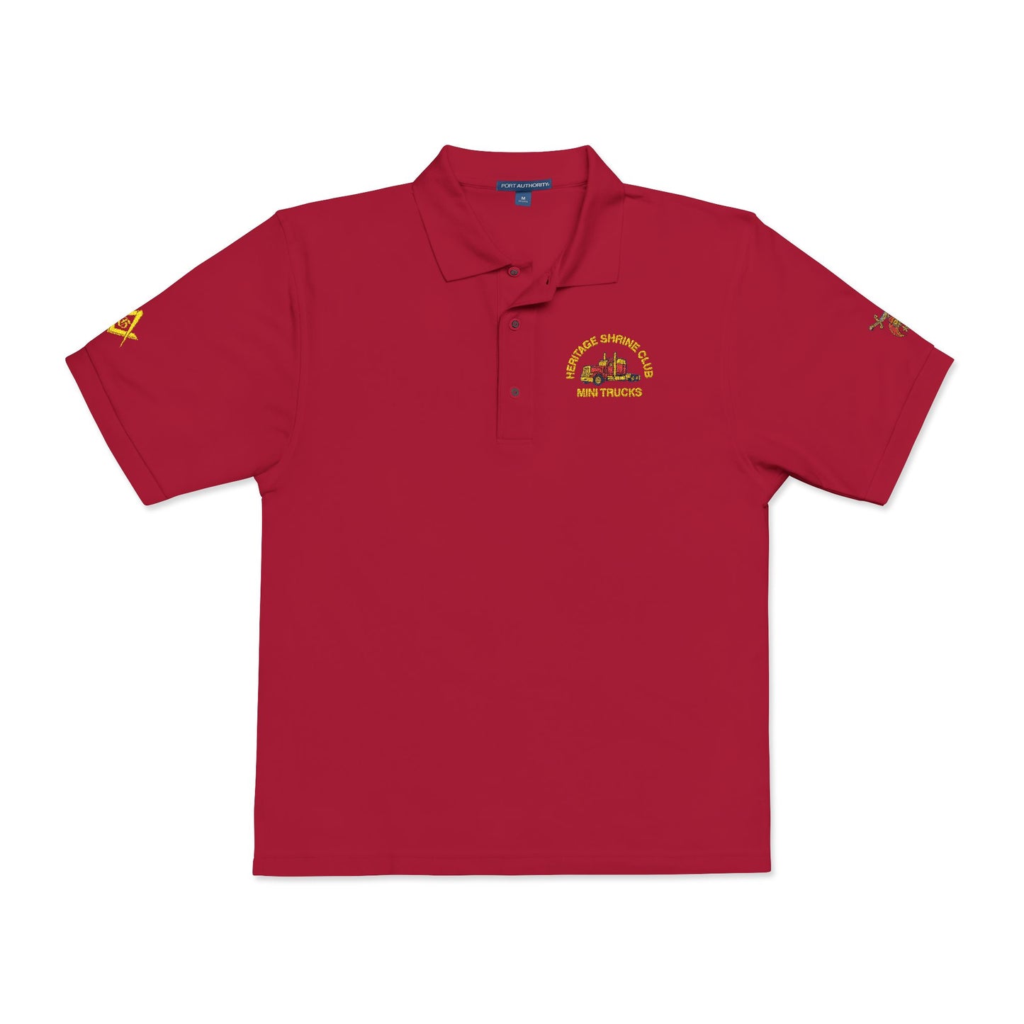 Heritage Shrine Club Logo Embroidered Unisex Polo Shirt, Casual Shirt,