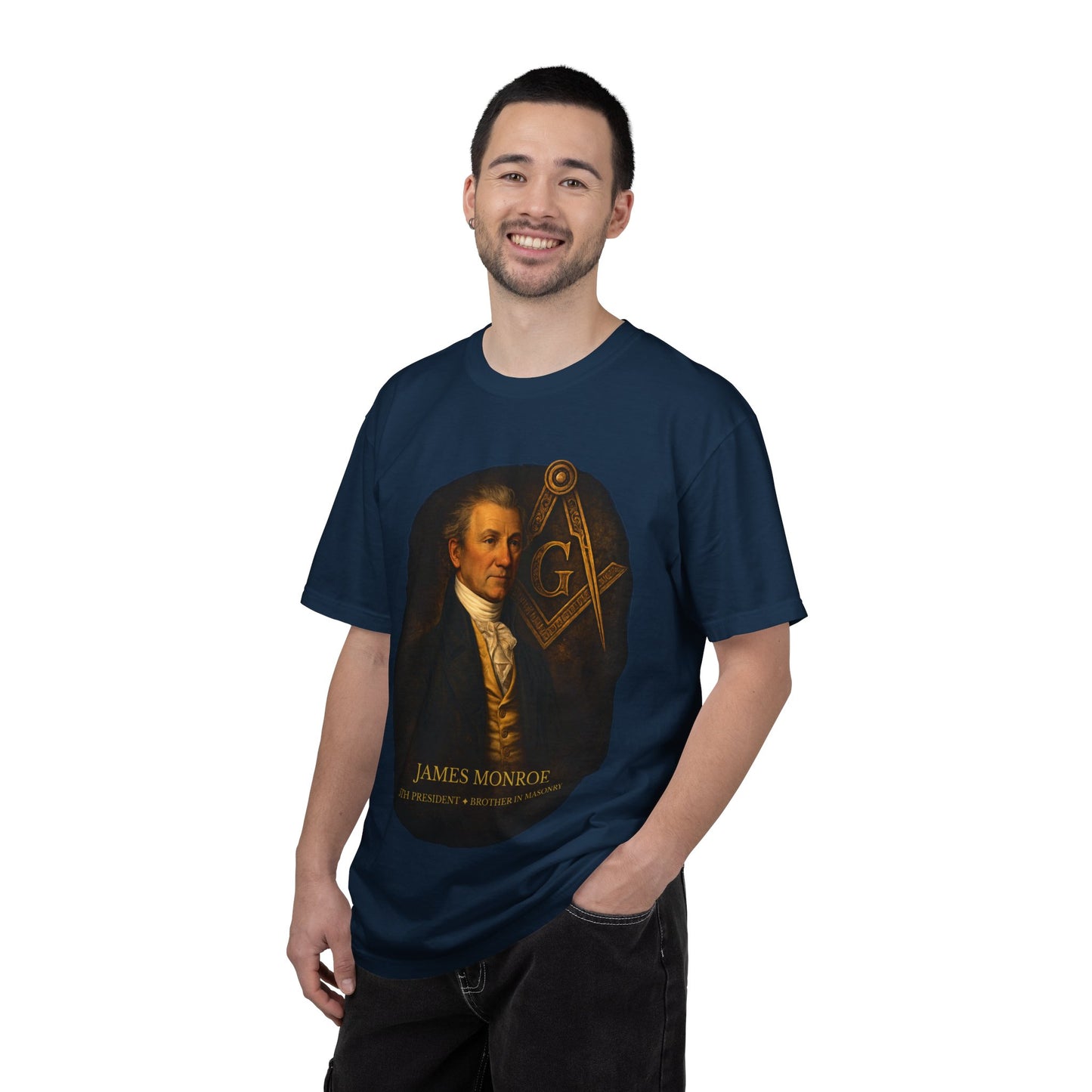 James Monroe – Brother in Masonry | Historic Portrait T-Shirt