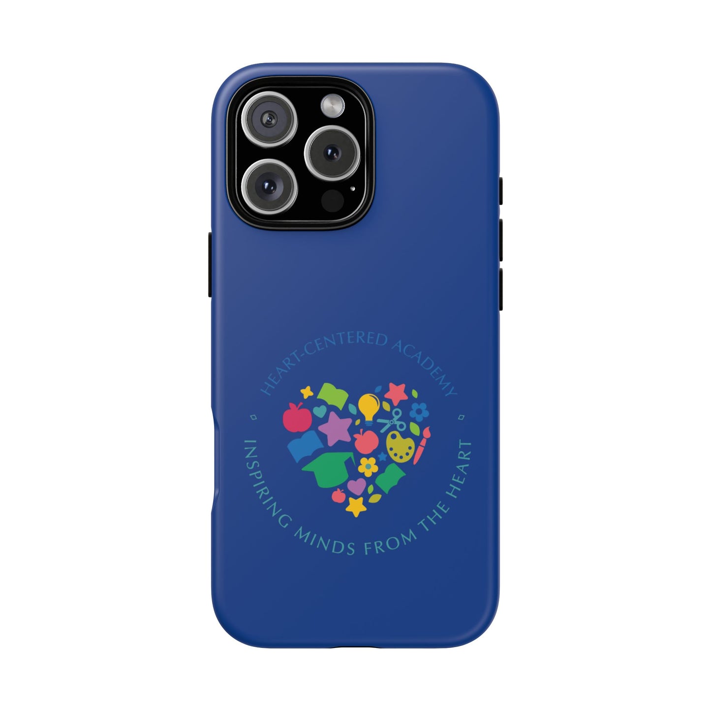 Heart Center Academy Tough Cases: Inspiring Minds Phone Case, Teacher Gift, School Supplies, Everyday Use, Back to School, Unique Phone Accessories