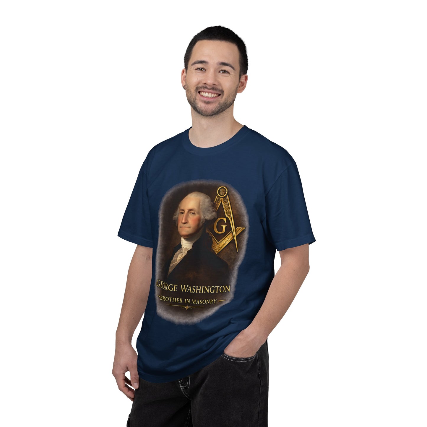 George Washington – Brother in Masonry Portrait Shirt | Masonic Apparel
