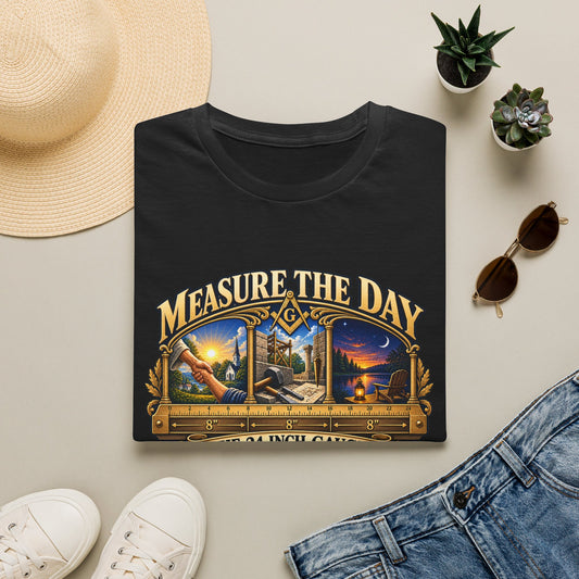 Measure the Day – 24-Inch Gauge Masonic T-Shirt