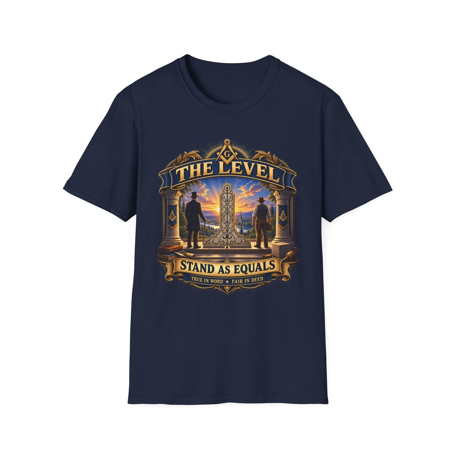 Stand as Equals – The Level Masonic T-Shirt