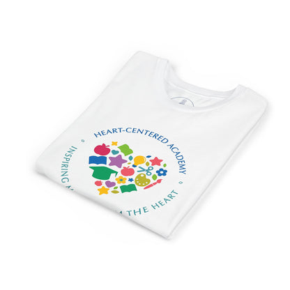 Heart-Centered Academy Youth Tee, Inspirational Kids T-Shirt, Educational Gift, Classroom Apparel, Heart Design, Summer Fun