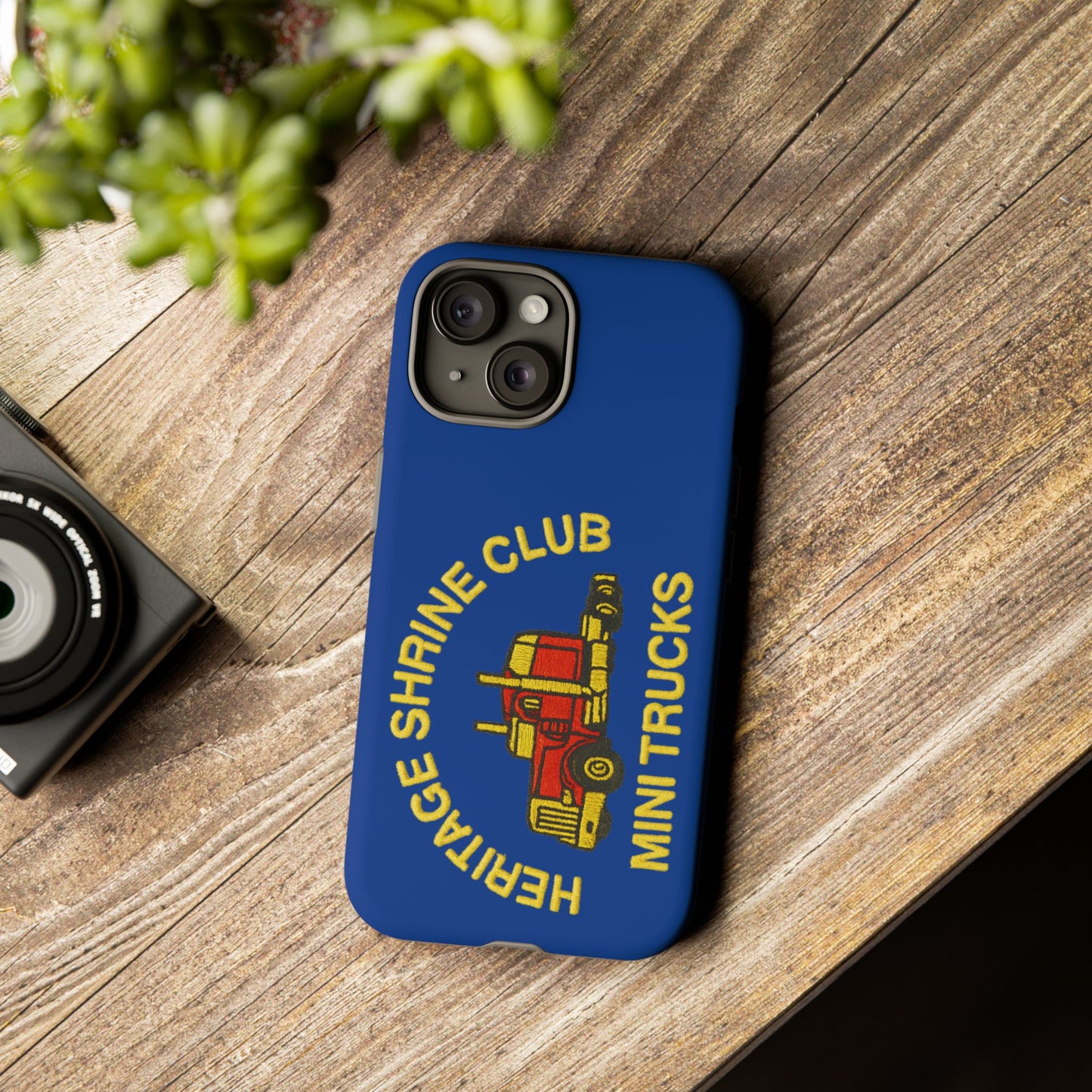 Heritage Shrine Club Mini Trucks Phone Case, Tough Phone Cover, Heritage Shrine Club Gift, Retro Truck Accessories, Car Enthusiast Case