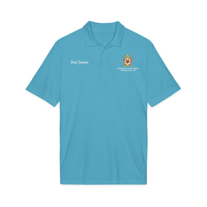 Personalized DeMolay Embroidered Performance Polo – Support Kilwinning Crosse Chapter