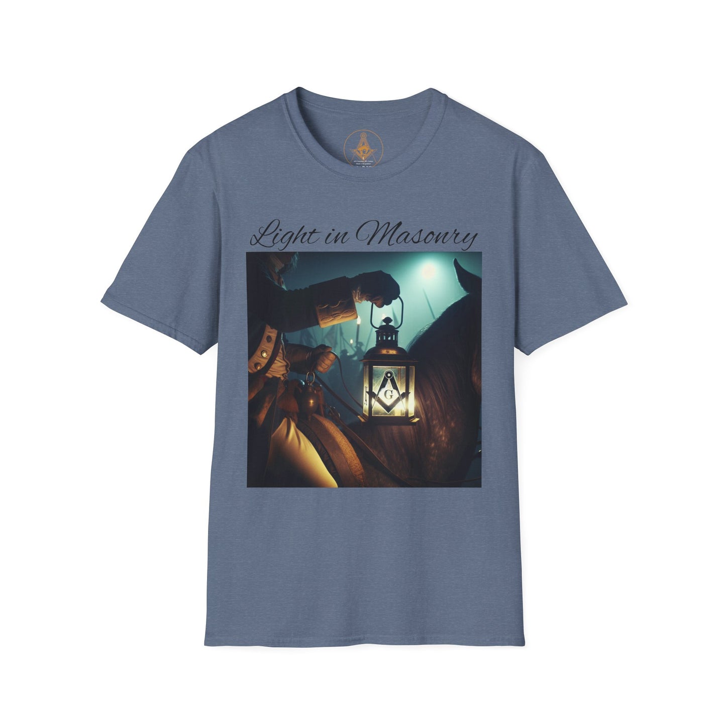 Light in Masonry Unisex Softstyle T-Shirt – Inspirational Lantern Design