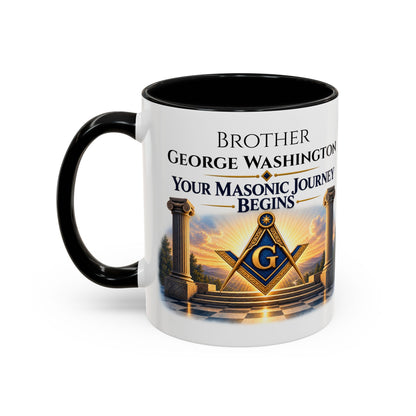 Personalized Masonic Journey Mug – Initiated, Passed & Raised Dates