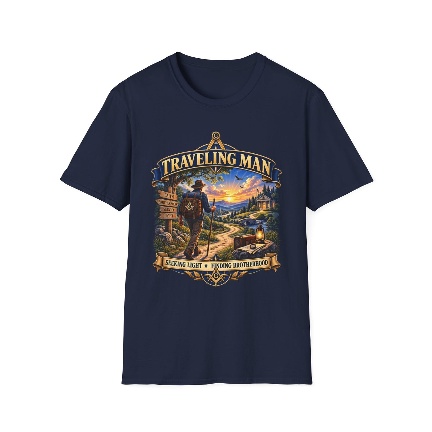 Traveling Man – Masonic T-Shirt