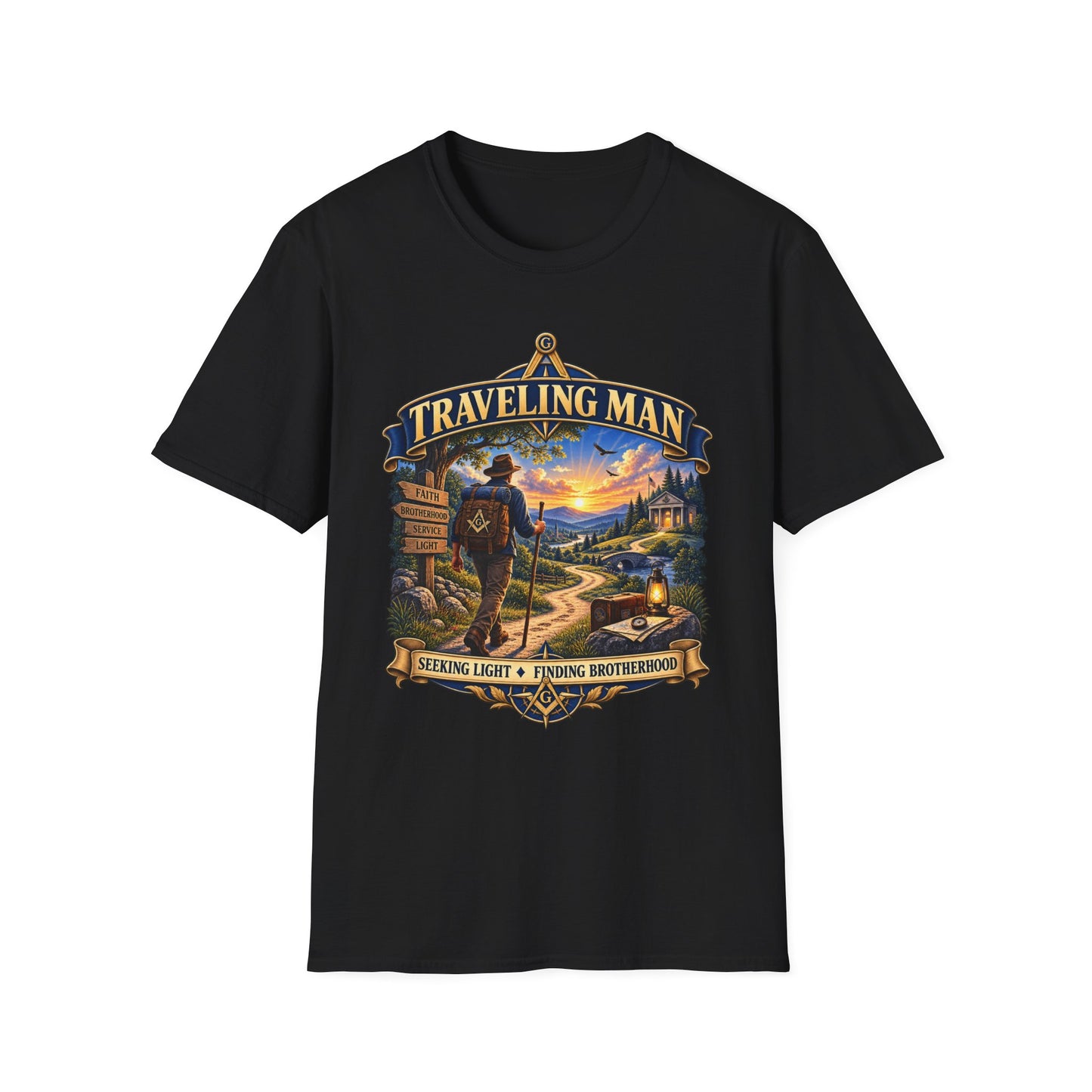 Traveling Man – Masonic T-Shirt